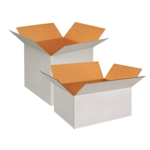 White Center Tape Corrugated Box
