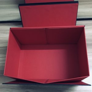 Red and Black- Collapsible box