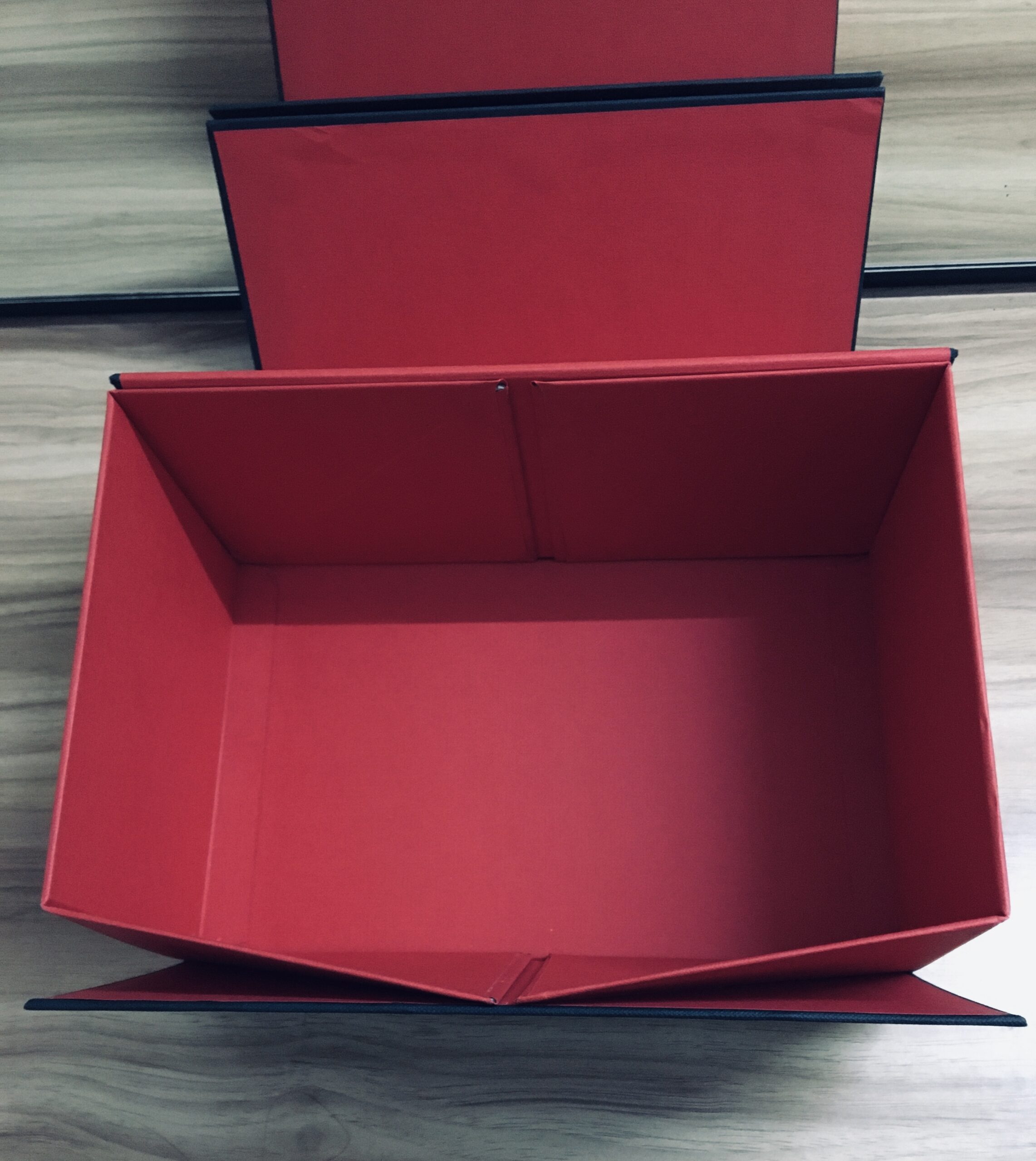 Red and Black- Collapsible box