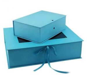 Window Cut Display Box With Ribbon