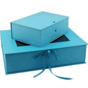 Window Cut Display Box With Ribbon
