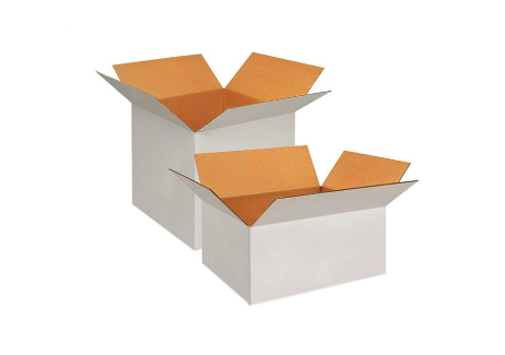 White Center Tape Corrugated Box